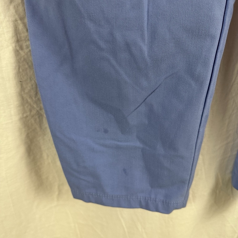 Beyond Scrubs Women Medium Ceil Blue Scrub Set Top Pants Stretch Medical Nurse - Picture 12 of 16